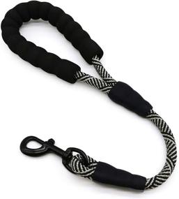 img 4 attached to Train And Walk Your Medium To Large Dogs With Mycicy Short Dog Leash: 18-Inch Strong Nylon Rope With Padded Handle