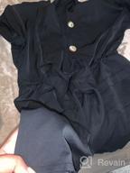 img 1 attached to Women'S V Neck Button Rompers With Knot Tie And Pockets - Sexy Loose Jumpsuit Playsuit review by Elizabeth Carlo