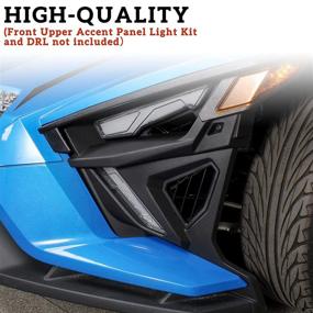 img 2 attached to 🛠️ LDETXY Front Lower Accent Panel Kit for Slingshot 2020-2022, Painted DRL Trim Panel Upgrade Kit for 2020-2022 Polaris Slingshot S SL SLR R LE, Modified Accessories (2PCS)