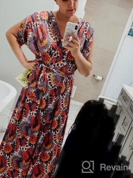 img 1 attached to Stylish And Comfortable: KOH KOH Women'S Printed Maxi Dress Ideal For Summer Outings review by Maurice Strawther