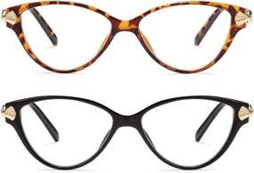 img 4 attached to Reading Glasses Blocking Lightweight Eyeglasses Vision Care ~ Reading Glasses