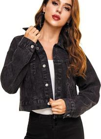 img 1 attached to Oversize Vintage Jackets Original Trucker Women's Clothing - Coats, Jackets & Vests