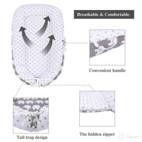 img 2 attached to Breathable Portable Bassinet for Kids 🛏️ - AMPERSIN Sleeping Option at Home Store