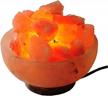 himalayan salt lamp bowl with small rock crystals and dimmer switch - includes 25w bulbs by amoystone logo