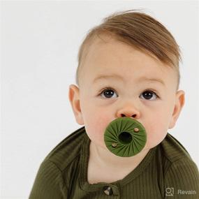 img 3 attached to 🍼 Doddle &amp; Co. Tokyo Pop Pacifier: Natural Shape, 100% Silicone - Perfect for Babies 3+ Months (Cream/Coal)