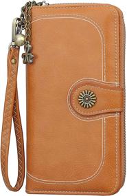 img 3 attached to Wallets Fashion Leather Trifold Capacity Women's Handbags & Wallets ~ Wristlets