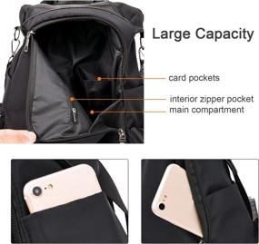 img 2 attached to Waterproof Backpack for Women: Freie Liebe Anti-Theft Handbags & Wallets - Fashionable and Functional Backpacks