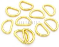 craftmemore 3/8 or 1/2 inch tiny d-ring findings metal welded d rings for zipper puller lanyard purse making diy craft 50pcs (gold, 1/2 inch) logo