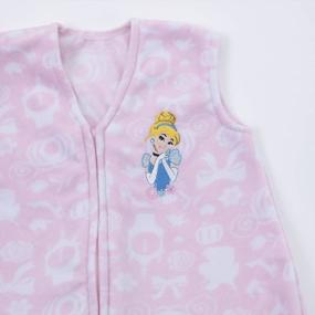 img 2 attached to Голубое одеяло Disney Baby Cinderella/Princess среднего размера из микрофлиса — мягкое и уютное