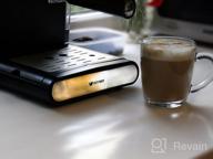 img 2 attached to Rozhkovy coffee maker Kitfort KT-702, black review by Ada Adusiaa ᠌