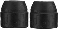 enhance performance with shorty's black doh-doh bushings 100a rock hard for skateboards & longboards logo