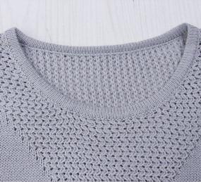 img 1 attached to Stylish And Comfortable Women'S Long Sleeve Knitted Sweaters With Colorful Stitching