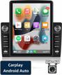 upgrade your ride with double din car stereo - 9.5 inch tesla touchscreen, apple carplay, android auto, backup camera, bluetooth, gps navigation, mirror link, fm radio, steering wheel control logo