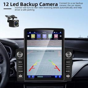 img 1 attached to Upgrade Your Ride With Double Din Car Stereo - 9.5 Inch Tesla Touchscreen, Apple Carplay, Android Auto, Backup Camera, Bluetooth, GPS Navigation, Mirror Link, FM Radio, Steering Wheel Control