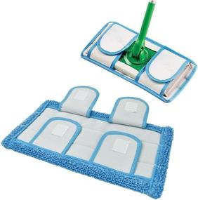 img 1 attached to ConPus 3PACK Microfiber Mop Pads for Swiffer Sweeper & All 10-12 Inch Flat Mop: Upgraded Wet Dry Cleaning Pads for All Hard-Floor, Reusable & Washable Sweeper Refills