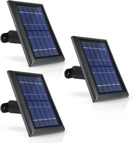 img 4 attached to Wasserstein Solar Panel Compatible With Wyze Cam Outdoor And Wyze Cam Outdoor V2 - Power Your Surveillance Camera Continuously With 2W 5V Charging (3-Pack, Black) (Wyze Cam Outdoor NOT Included)