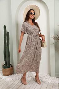 img 3 attached to Get Ready For Summer With GRECERELLE'S Women'S Boho Floral Maxi Dress