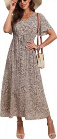 img 4 attached to Get Ready For Summer With GRECERELLE'S Women'S Boho Floral Maxi Dress