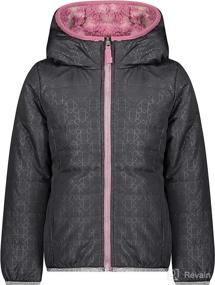 img 3 attached to Girls' Midweight Fleece Lined Jacket by LONDON FOG