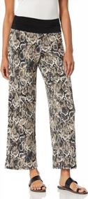 img 2 attached to Effortlessly Stylish: AGB Women'S Wide Leg Pull-On Pants For All Occasions