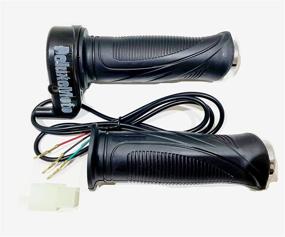 img 4 attached to DELUXEMOTO (TM) Universal Electric 🛴 Scooter Throttle Grip Handlebar for 12/24/36/48v E-Bikes