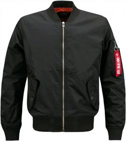 img 4 attached to Stylish And Comfortable: Lentta'S Men'S Lightweight Varsity Jacket For Any Occasion