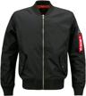 stylish and comfortable: lentta's men's lightweight varsity jacket for any occasion logo