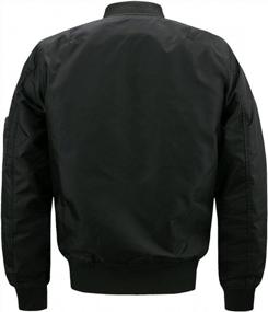 img 3 attached to Stylish And Comfortable: Lentta'S Men'S Lightweight Varsity Jacket For Any Occasion