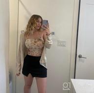 img 1 attached to Flaunt Your Curves With Verdusa'S Chic Split Hem Bodycon Mini Skirt For Women review by Brady Shayotovich