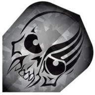 💀 dart world broken glass flight with skull: unleash your edgy side! logo