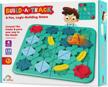 cooltoys build-a-track brain teaser puzzles for kids ages 4-8 - educational smart logic board game for children, 4 levels & 100+ skill-building challenges, fun home & travel boys & girls stem activity logo