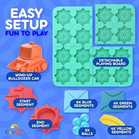 img 3 attached to CoolToys Build-A-Track Brain Teaser Puzzles For Kids Ages 4-8 - Educational Smart Logic Board Game For Children, 4 Levels & 100+ Skill-Building Challenges, Fun Home & Travel Boys & Girls STEM Activity