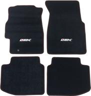 🚗 front and rear nylon 4pc car floor carpets carpet liner - ikon motorsports - floor mat compatible with honda civic 1996-2000 (ek logo) - 1997 1998 1999 models logo