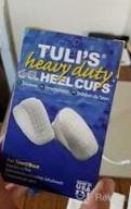 img 1 attached to Heel Pain Relief Cushion Inserts - TuliGEL Shock-Absorbing Gel Heel Cups For Plantar Fasciitis, Sever'S Disease, And More - Regular Size, 2 Pairs review by Carl Henderson