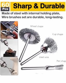 img 2 attached to Complete Rotary Tool Kit With 160 Abrasive Accessories - Wire Brushes, Abrasive Wheels, And Buffing Polishing Wheels With 1/8" Shank