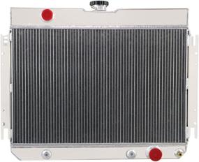 img 3 attached to 🔥 Primecooling 3-Row Core Aluminum Radiator with 56MM Thickness and Shroud + 2X12" Fan - Upgrade for Chevrolet Models 1963-1968: Caprice, Chevelle, Biscayne, Impala, and More!