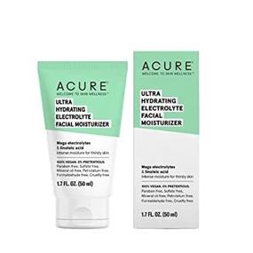 img 1 attached to Revitalize Dry Skin With Acure'S Vegan Ultra Hydrating Electrolyte Facial Moisturizer: Enriched With Plant Squalane & Prickly Pear For Intense Moisture Absorption, 1.7Fl Oz (Pack Of 1)