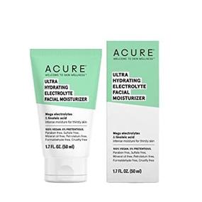 img 4 attached to Revitalize Dry Skin With Acure'S Vegan Ultra Hydrating Electrolyte Facial Moisturizer: Enriched With Plant Squalane & Prickly Pear For Intense Moisture Absorption, 1.7Fl Oz (Pack Of 1)
