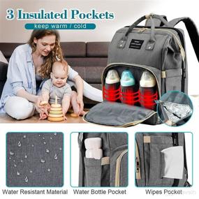 img 2 attached to Backpack Bassinet Portable Changing Foldable Diapering : Diaper Bags