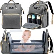 backpack bassinet portable changing foldable diapering : diaper bags logo
