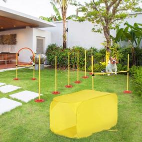 img 3 attached to Train Your Dog Like A Pro With PawHut'S 4-Piece Agility Course
