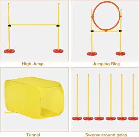 img 1 attached to Train Your Dog Like A Pro With PawHut'S 4-Piece Agility Course