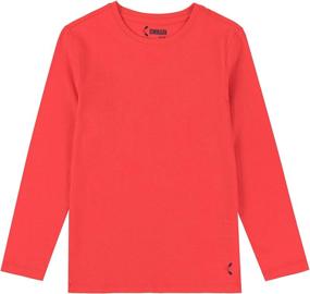 img 4 attached to KOWDRAGON Sleeve T Shirts Cotton Crewneck Girls' Clothing ~ Tops, Tees & Blouses