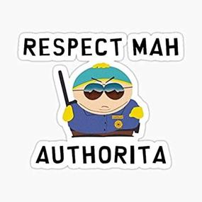 img 1 attached to Eric Cartman Respect Authorita Sticker