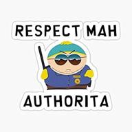 eric cartman respect authorita sticker логотип