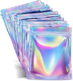 img 4 attached to 100 Pieces Mylar Bags Holographic