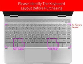 img 3 attached to Защитите и персонализируйте свой 14-дюймовый ноутбук HP Pavilion с помощью крышки клавиатуры цвета Ombre Pink, совместимой с сериями CF, DK, DQ, FQ