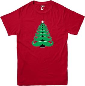 img 2 attached to Mustache Christmas Unisex T Shirt Medium Boys' Clothing via Tops, Tees & Shirts