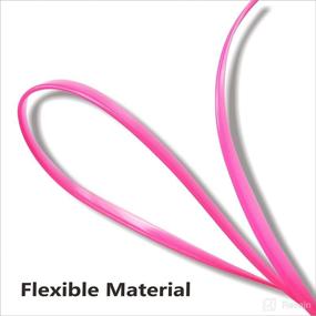 img 1 attached to 💡 Enhance your Car Interior with Mr. Brighton 23Ft LED Pink Decorative Molding Door Strip