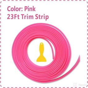 img 3 attached to 💡 Enhance your Car Interior with Mr. Brighton 23Ft LED Pink Decorative Molding Door Strip